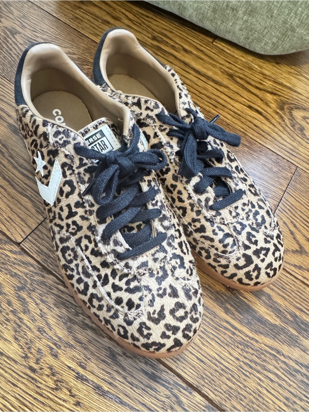 Converse Run Star Trainer Leopard Print Pony Hair Sneakers